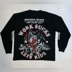Suna Dayton Beach Bike Week Work Sucks Long Sleeve